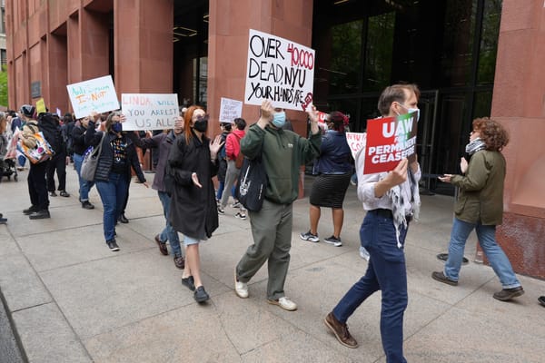 Hundreds Protest After Police Arrest Students at NYU and New School