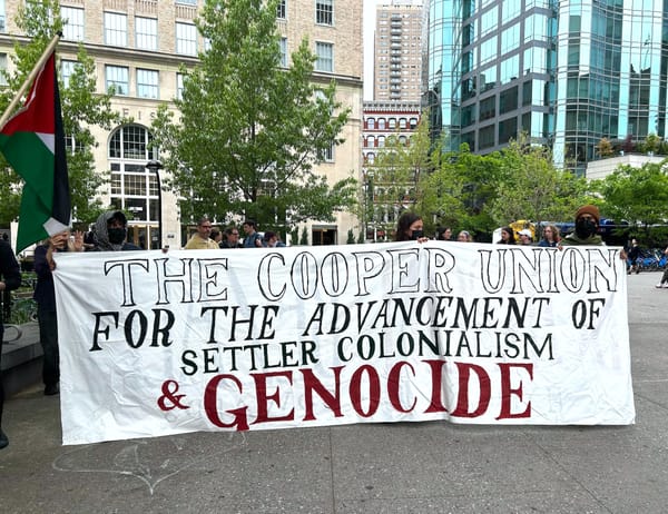Art Students and Faculty Rally for Palestine at Cooper Union