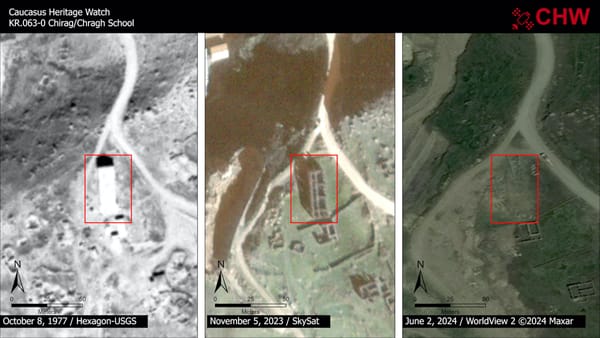 Satellite Images Show Extensive Cultural Heritage Destruction in Artsakh