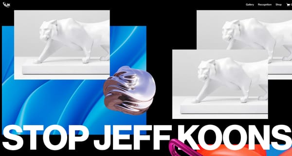 Jeff Koons and Squarespace Partner on New Web Template No One Asked For