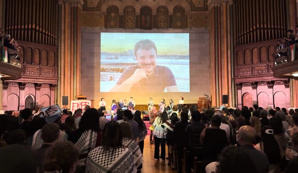 Columbia Students Honor Mahmoud Khalil in Unofficial Commencement