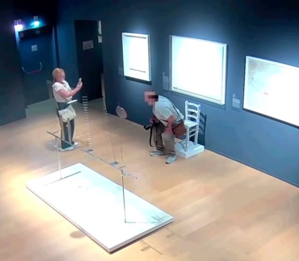 Museum Visitors Sit on and Crush “Van Gogh Chair”