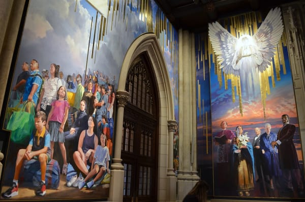 Sprawling Mural in Support of Immigrants Unveiled in St. Patrick's Cathedral