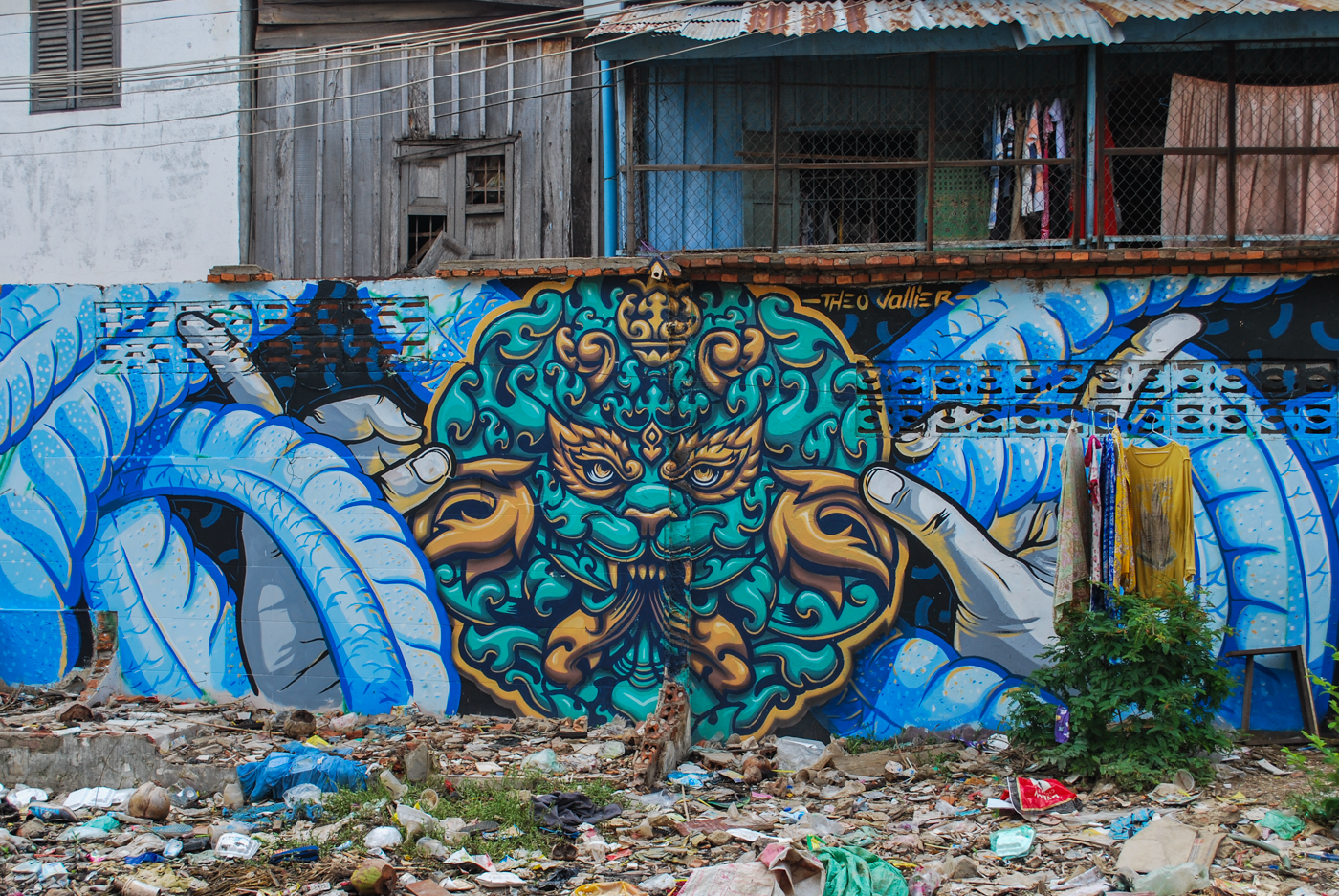 In a Rundown Phnom Penh Neighborhood, Graffiti and Street Art Thrive